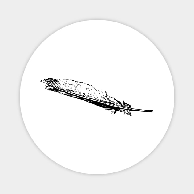 Minimal Feather Design Magnet by hldesign